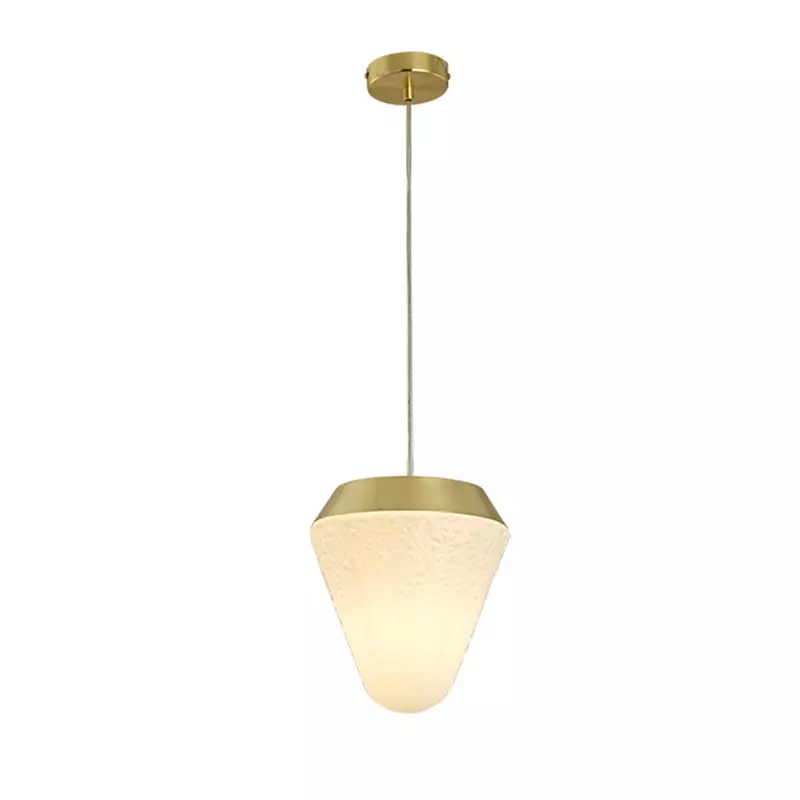 Szklana lampa wisząca do sypialni