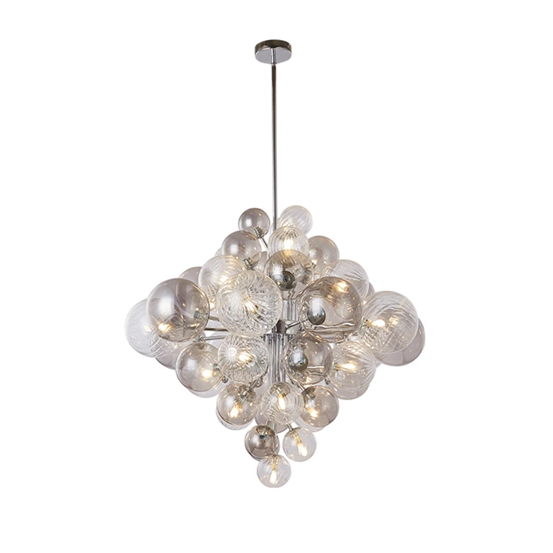 Kreatywna szklana lampa wisząca do sypialni w stylu nordyckim