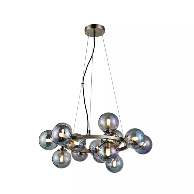 Nowa kreatywna szklana lampa wisząca w stylu francuskim