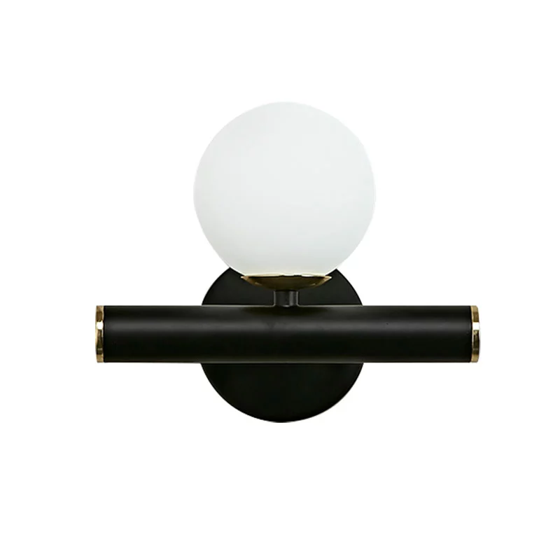 Prosta szklana lampa ścienna do dekoracji wnętrz