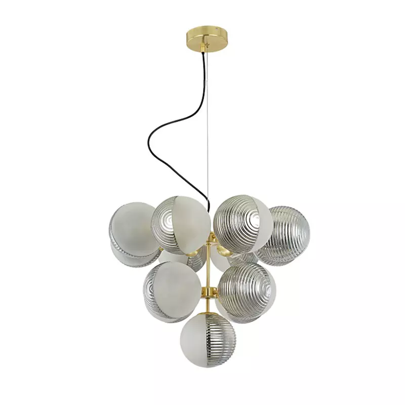 Nowoczesna szklana lampa wisząca do kuchni