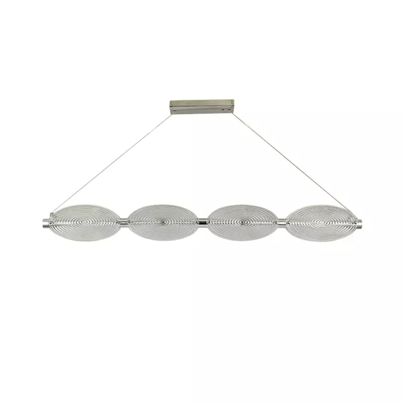 Szklana lampa wisząca do salonu