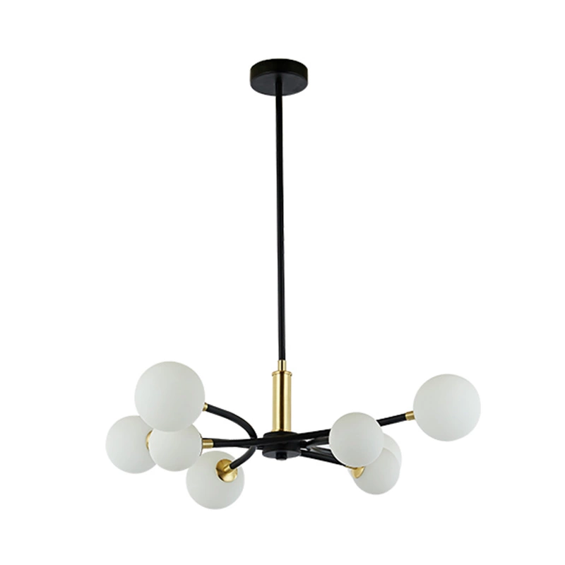 Nowoczesna szklana lampa wisząca w europejskim stylu