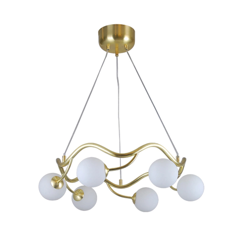 Elegancka szklana lampa wisząca G9 w stylu nordyckim