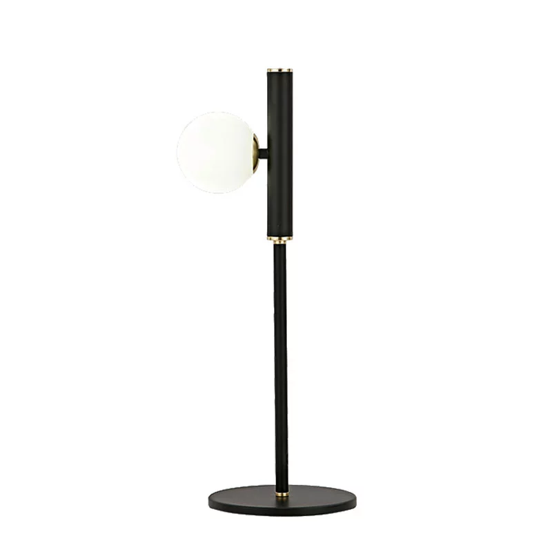 Prosta szklana lampa stołowa