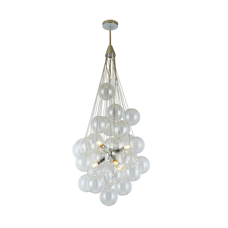 Unikalna szklana lampa wisząca o prostym stylu